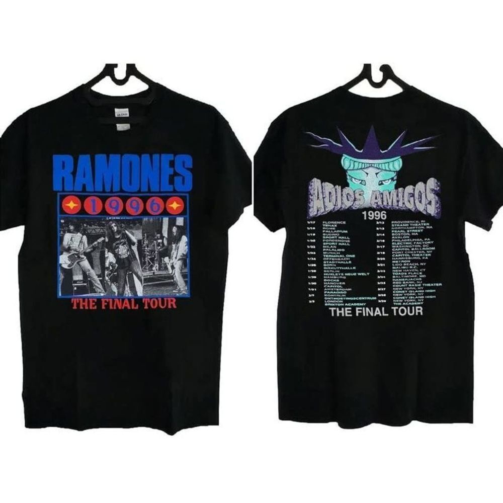 Ramones Adios Amigos Final Tour 1996 Punk Fan Unisex T-Shirt
